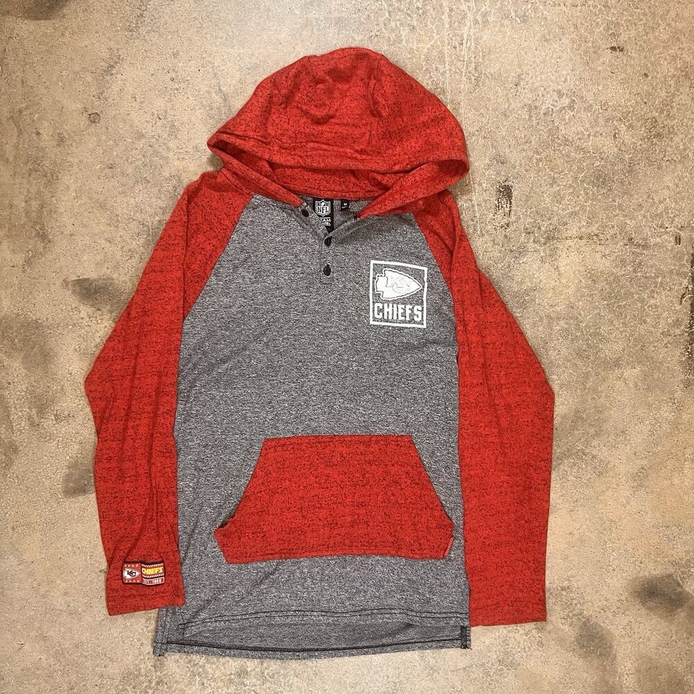 NFL Kansas City Chiefs Fleece Hoodie Pullover Sweatshirt Medium